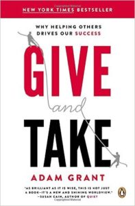Give and Take book cover by Adam Grant